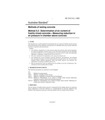 AS 1012.4.2-1999                        [ Superseded ]