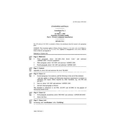 AS 3920.1-1993 AMDT 1                        [ Superseded ]