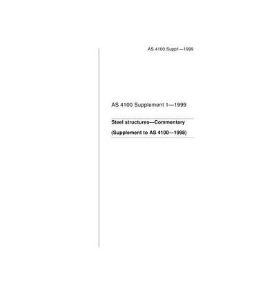 AS 4100 SUPP 1-1999