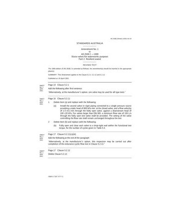 AS 2638.2-1999 AMDT 1                        [ Superseded ]
