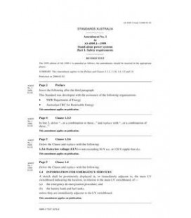 AS 4509.1-1999 AMDT 1                        [ Superseded ]