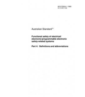 AS 61508.4-1999                        [ Superseded ]