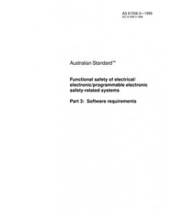 AS 61508.3-1999                        [ Superseded ]