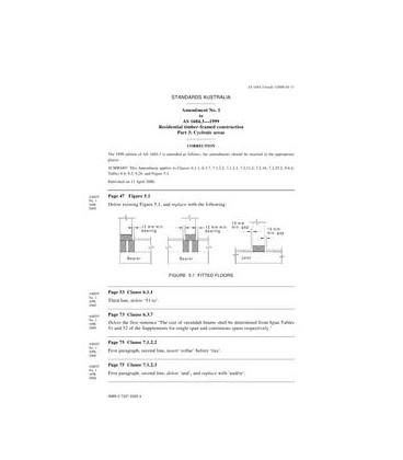AS 1684.3-1999 AMDT 1