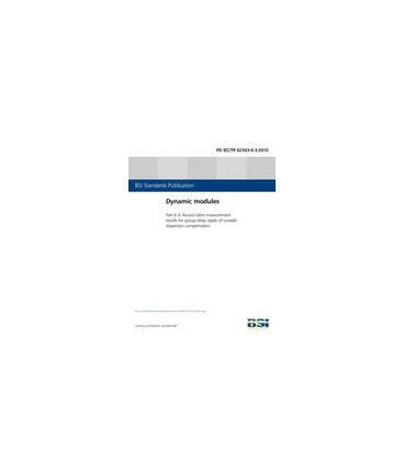 BS PD IEC/TR 62343-6-3:2010