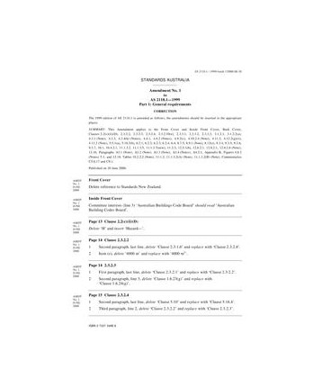 AS 2118.1-1999 AMDT 1                        [ Superseded ]