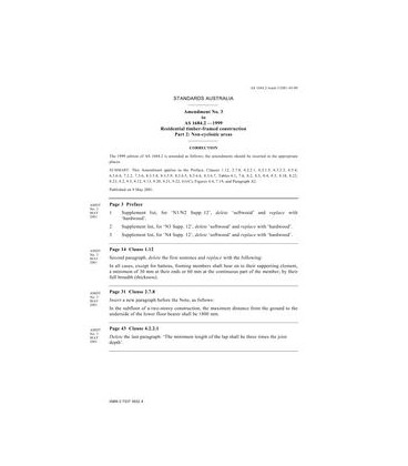 AS 1684.2-1999 AMDT 3