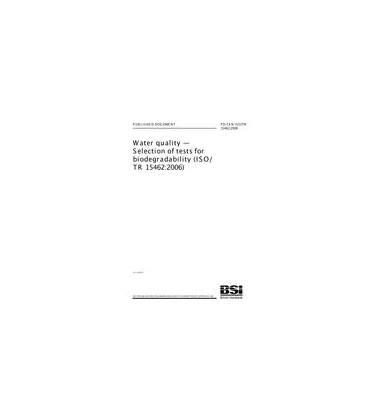 BS PD CEN ISO/TR 15462:2009