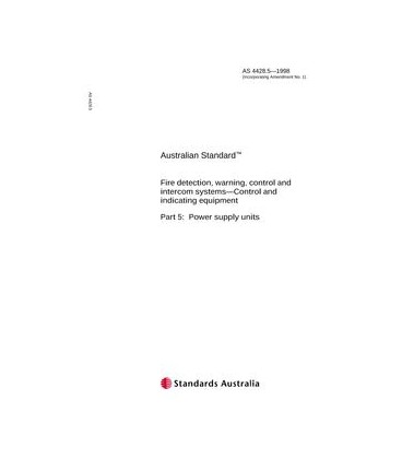 AS 4428.5-1998                        [ Superseded ]