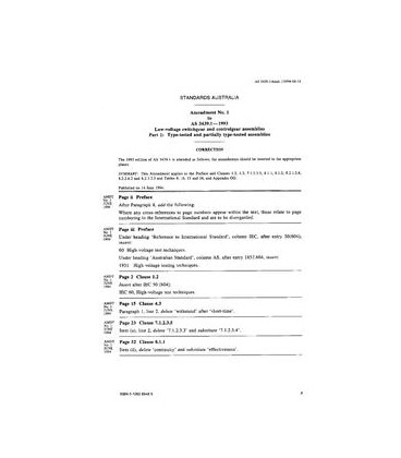 AS 3439.1-1993 AMDT 1