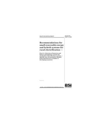 BS DD IEC/TS 62257-8-1:2007