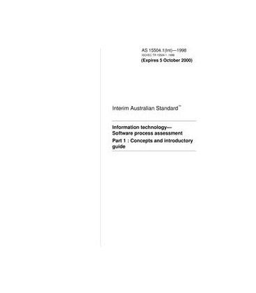 AS 15504.1(INT)-1998                        [ Superseded ]