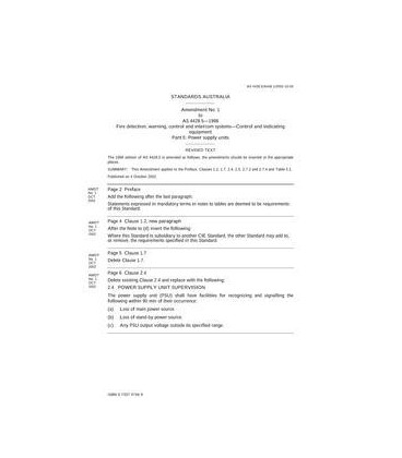 AS 4428.5-1998 AMDT 1                        [ Superseded ]