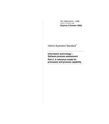 AS 15504.2(INT)-1998                        [ Superseded ]
