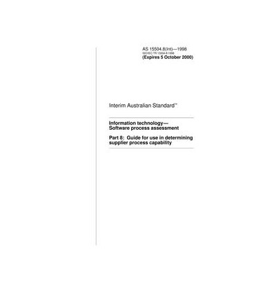 AS 15504.8(INT)-1998                        [ Superseded ]