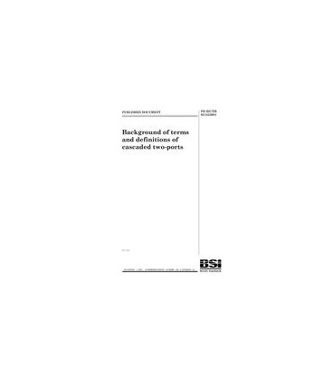 BS PD IEC/TR 62152:2004
