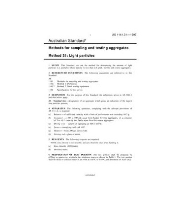 AS 1141.31-1997                        [ Superseded ]