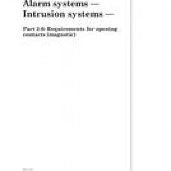 BS DD CLC/TS 50131-2-6:2004