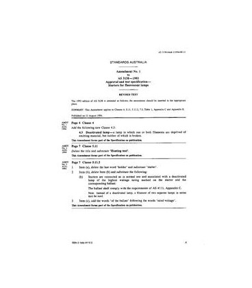 AS 3138-1993 AMDT 1                        [ Superseded ]