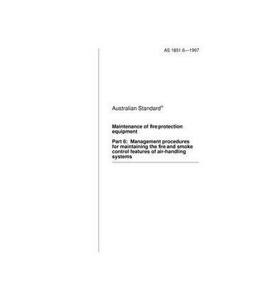 AS 1851.6-1997                        [ Superseded ]