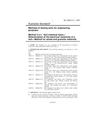 AS 1289.4.4.1-1997                        [ Superseded ]