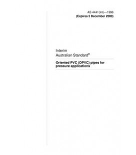 AS 4441(INT)-1996                        [ Superseded ]