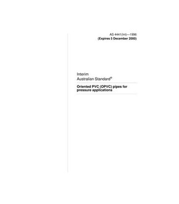 AS 4441(INT)-1996                        [ Superseded ]