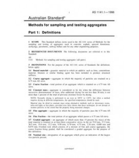 AS 1141.1-1996                        [ Superseded ]