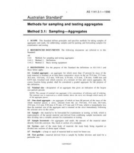 AS 1141.3.1-1996                        [ Superseded ]