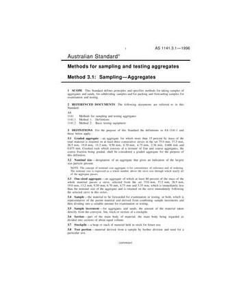 AS 1141.3.1-1996                        [ Superseded ]