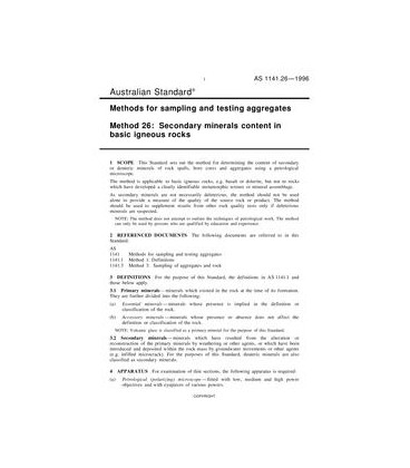 AS 1141.26-1996                        [ Superseded ]