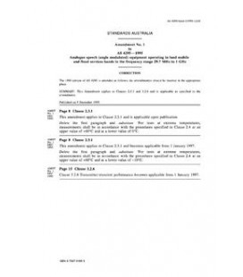 AS 4295-1995 AMDT 1                        [ Superseded ]