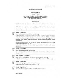 AS 3439.4-1995 AMDT 1                        [ Superseded ]