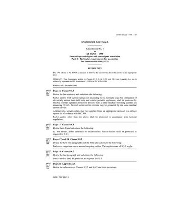 AS 3439.4-1995 AMDT 1                        [ Superseded ]