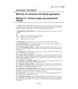 AS 1141.14-1995                        [ Superseded ]