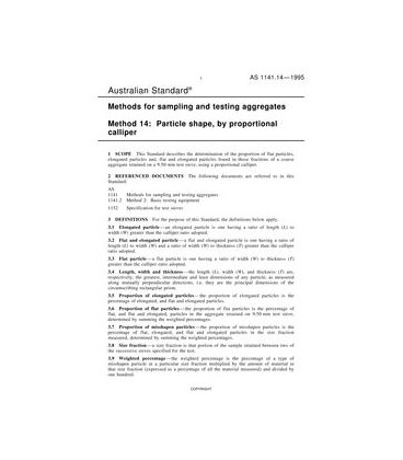 AS 1141.14-1995                        [ Superseded ]