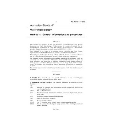 AS 4276.1-1995                        [ Superseded ]