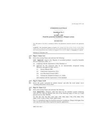 AS 2941-1995 AMDT 1                        [ Superseded ]