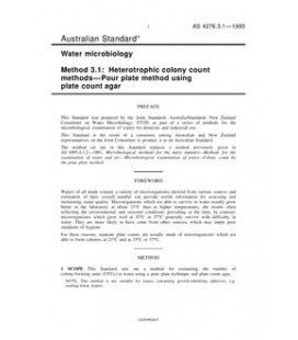 AS 4276.3.1-1995                        [ Superseded ]
