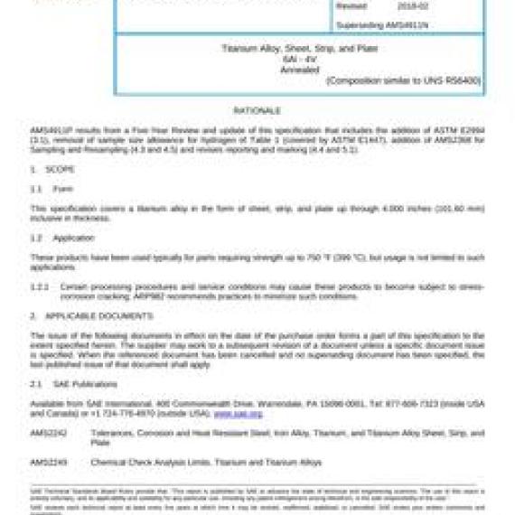 SAE AMS4911P