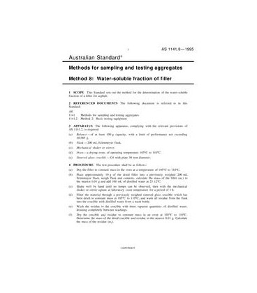AS 1141.8-1995                        [ Superseded ]