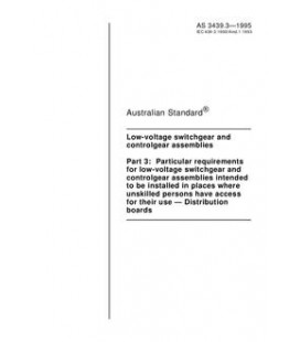 AS 3439.3-1995                        [ Superseded ]