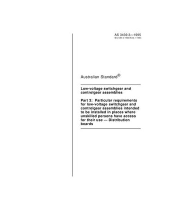 AS 3439.3-1995                        [ Superseded ]