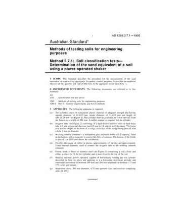 AS 1289.3.7.1-1995                        [ Superseded ]