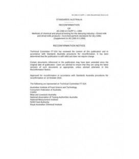 AS 2300.4.5 SUPP 1-1994