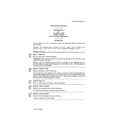 AS 2550.1-1993 AMDT 1