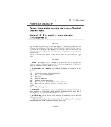 AS 1774.10-1994                        [ Superseded ]