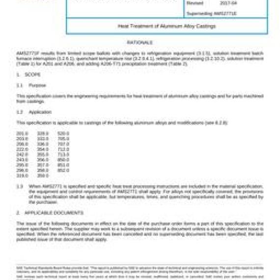 SAE AMS2771F