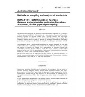 AS 3580.13.1-1993                        [ Obsolescent ]