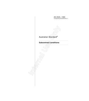 AS 2545-1993                        [ Superseded ]